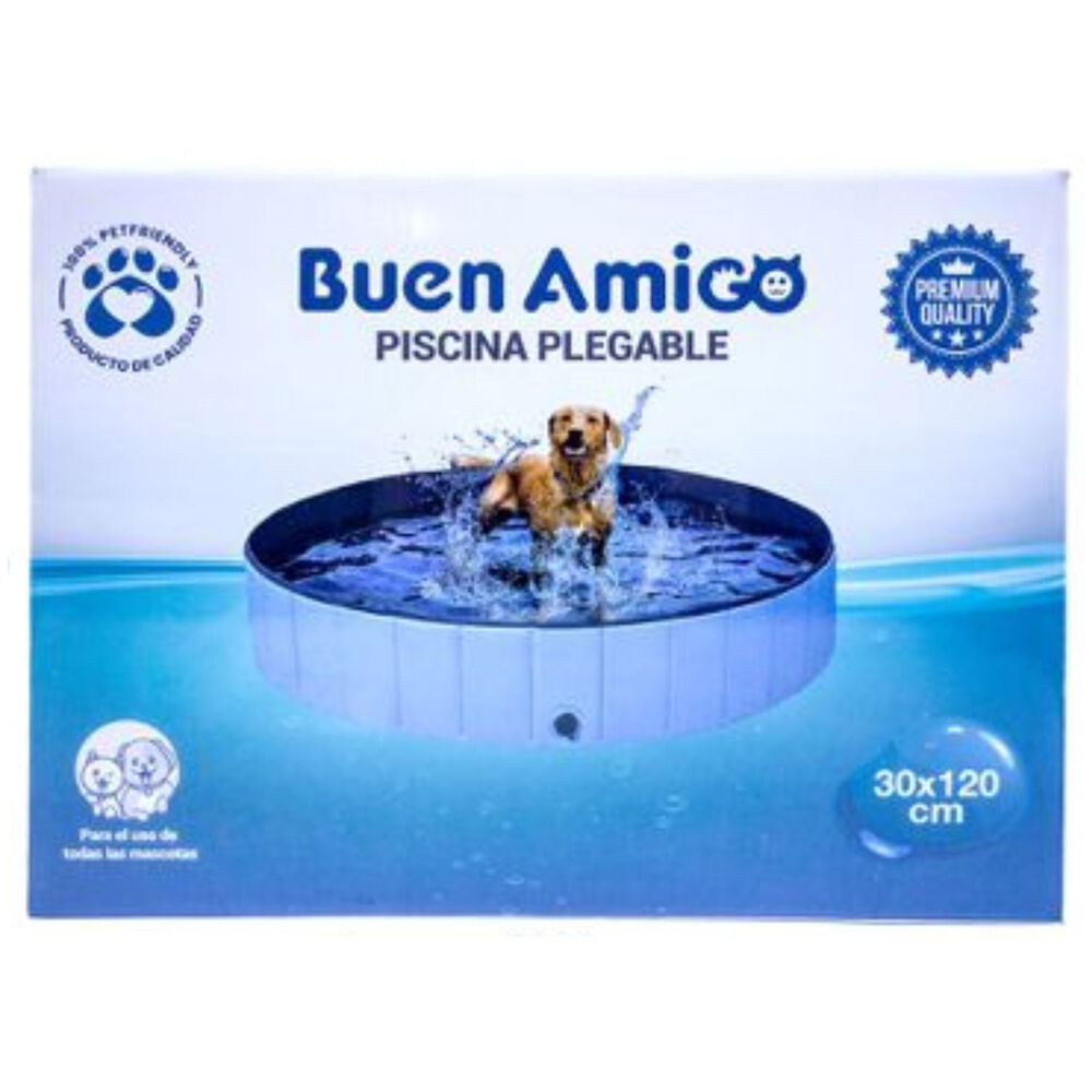 Piscina Plegable Para Perros Mascotas Piscina Verano 120x30cm image number 0.0