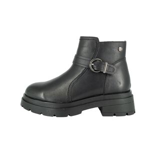 Botin De Cuero Rosie Negro Alquimia