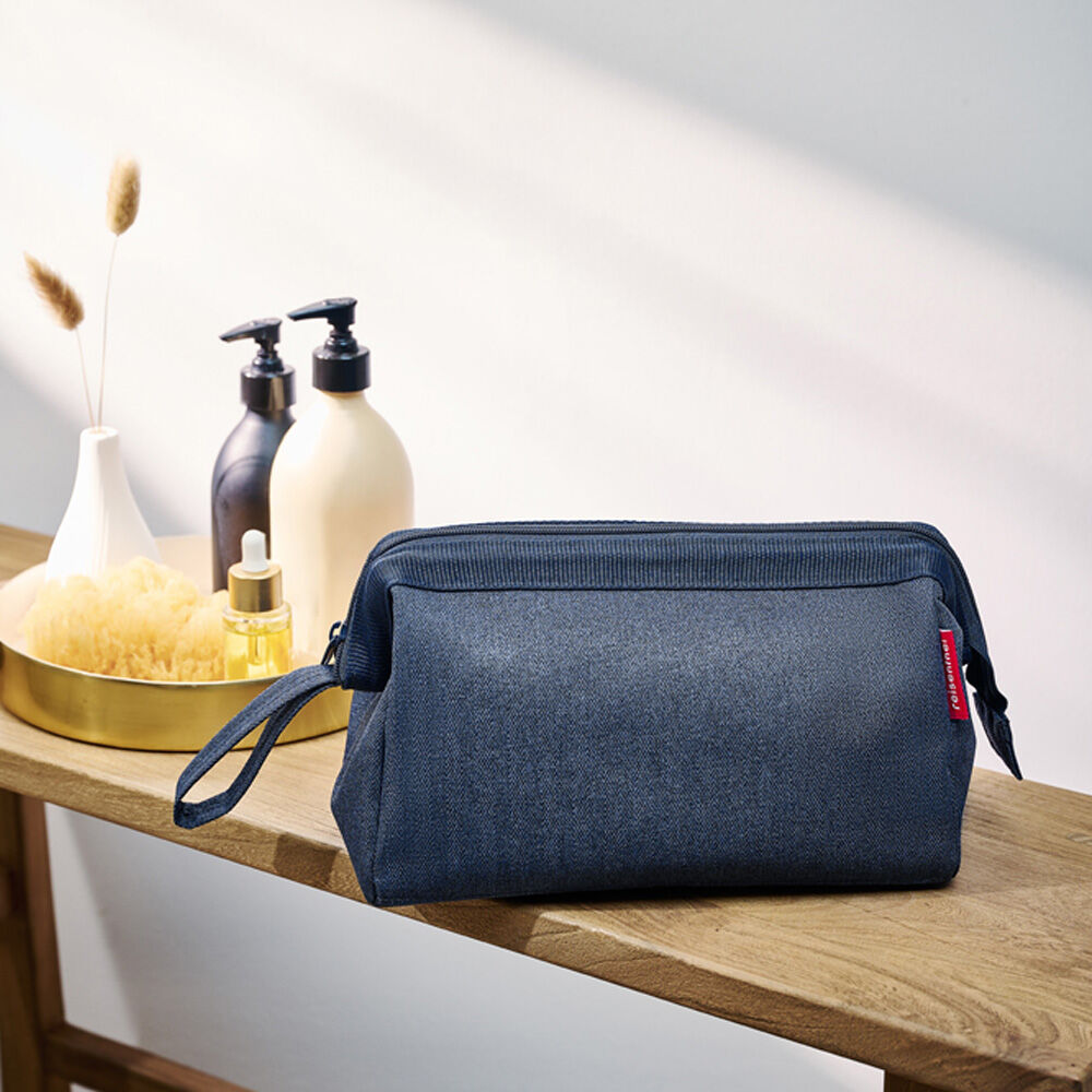 Neceser De Viaje Travelcosmetic - Herringbone Dark Blue image number 1.0