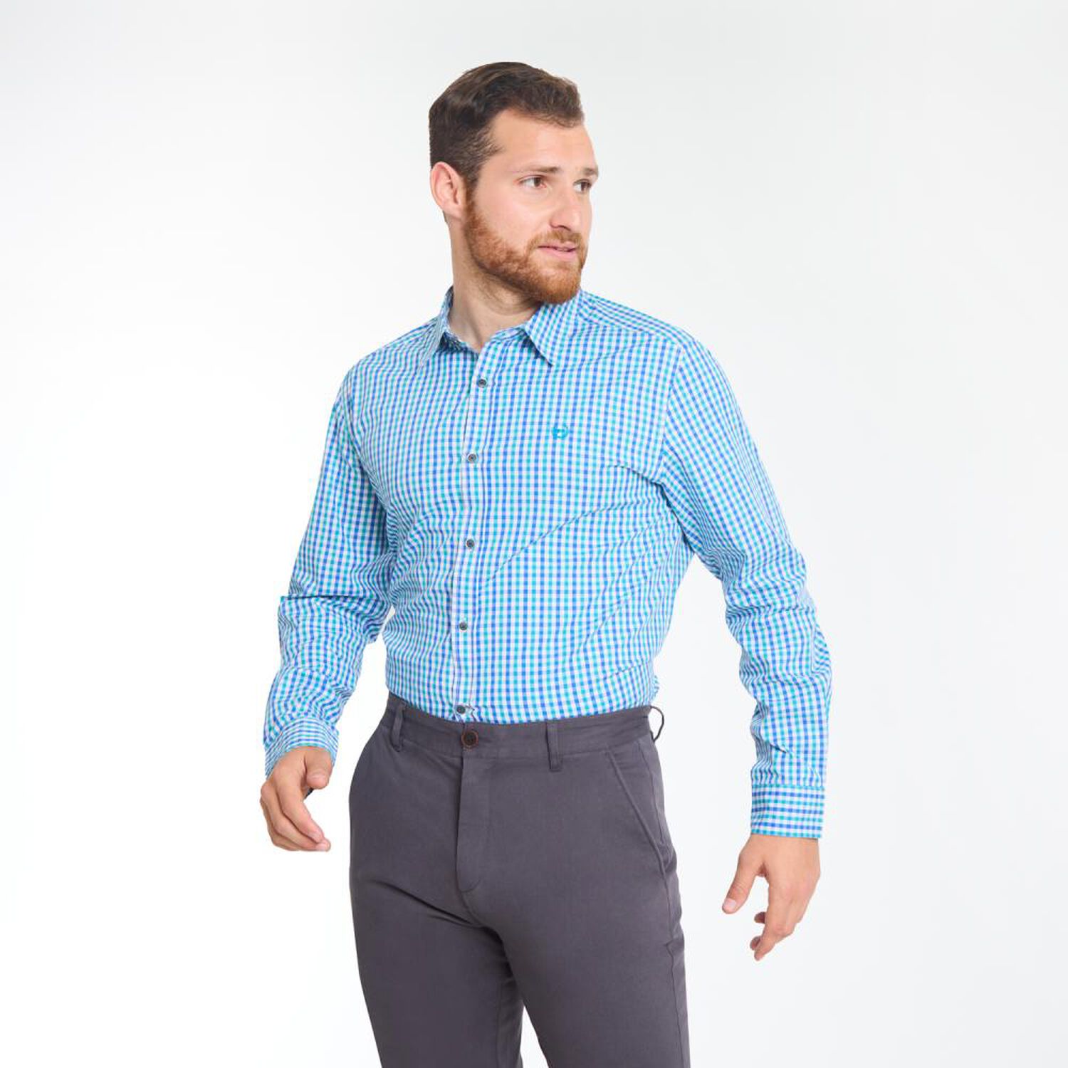 Camisa Fantas&iacute;a Regular Manga Larga Hombre Peroe image number 2.0