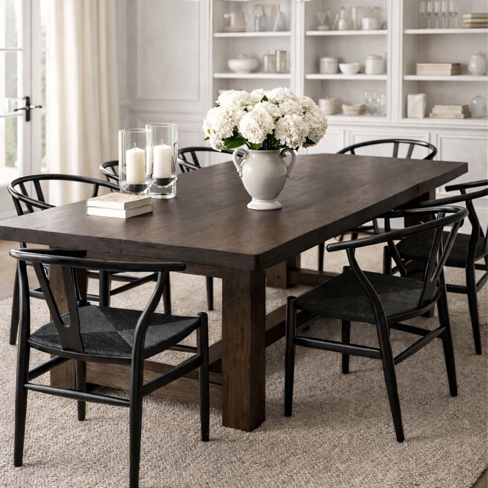 Silla De Comedor Wishbone Negro image number 1.0