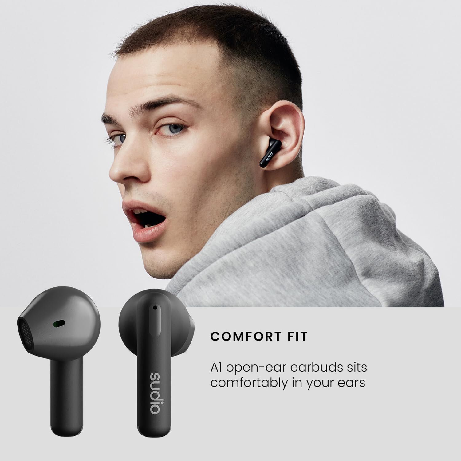 Aud&iacute;fonos Sudio Premium Line Earphones A1 Tws Midnight Black image number 5.0