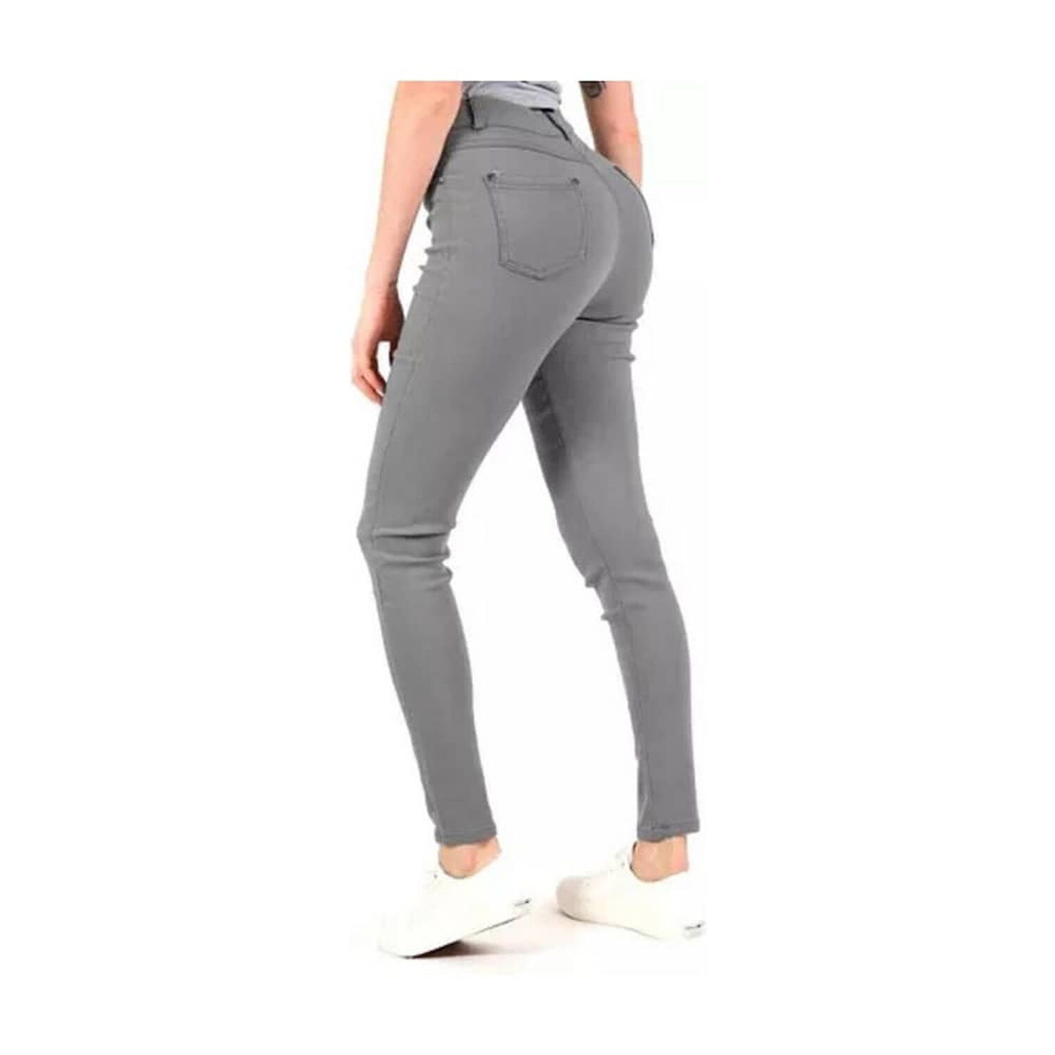 Pantal&oacute;n Leggins Tipo Jeans El&aacute;stico De Mujer (colores) image number 1.0