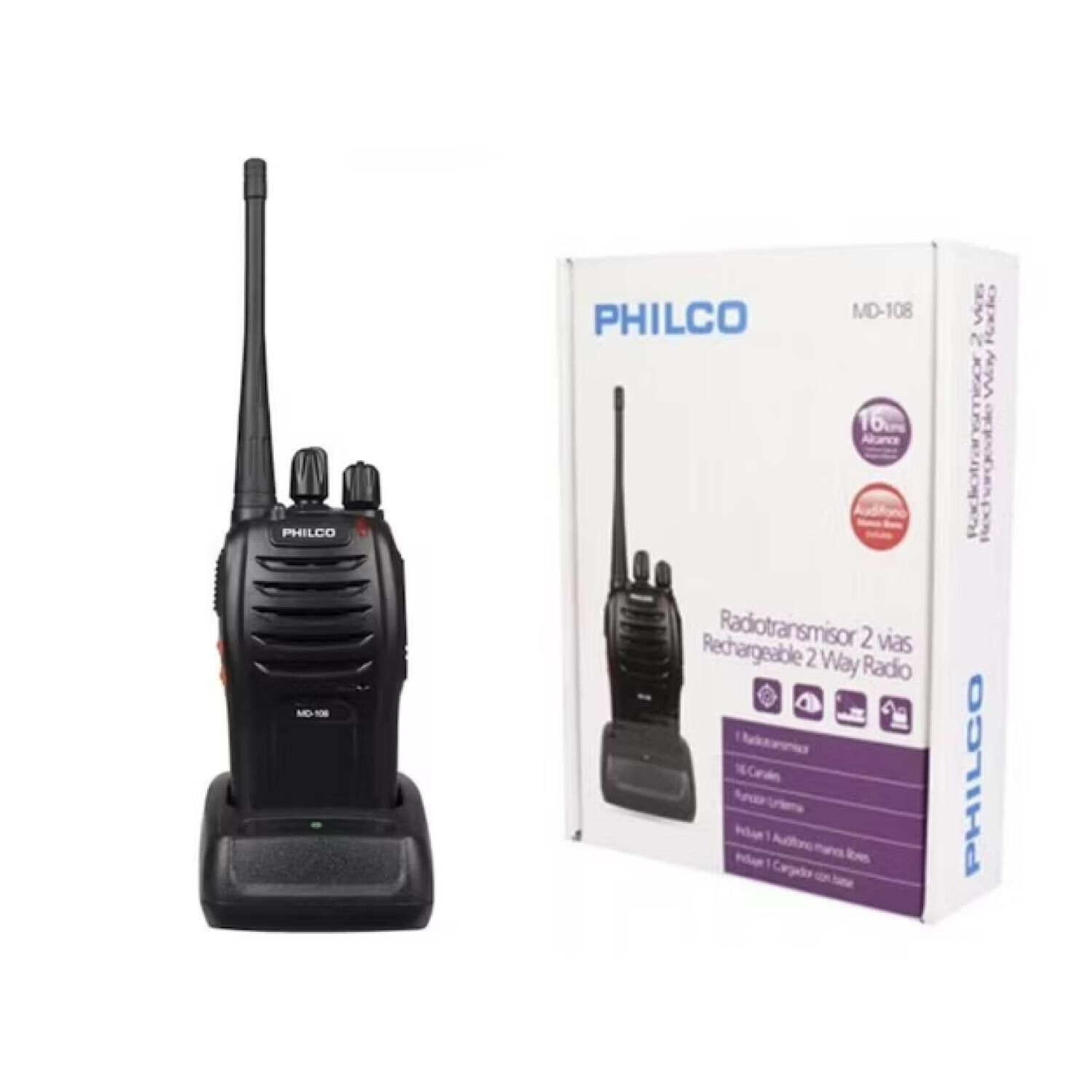 Radio Transmisor Walkie Talkie Uhf Vhf 16 Canales image number 1.0