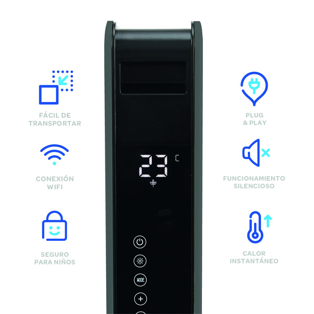 Radiador Convector Starlife Antracita Wifi image number 1.0