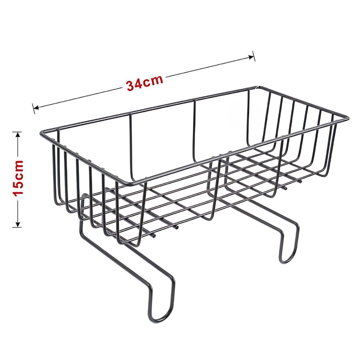 Canastillo Met&aacute;lico Ba&ntilde;o 34cm Almacenamiento Organizador image number 2.0