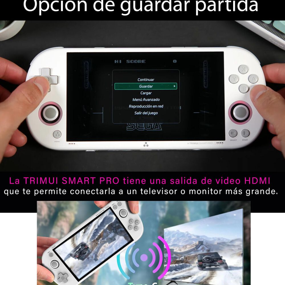 Consola Port&aacute;til Trimui Smart Pro - Bautizada En Youtube Como La Mejor / Negra image number 5.0