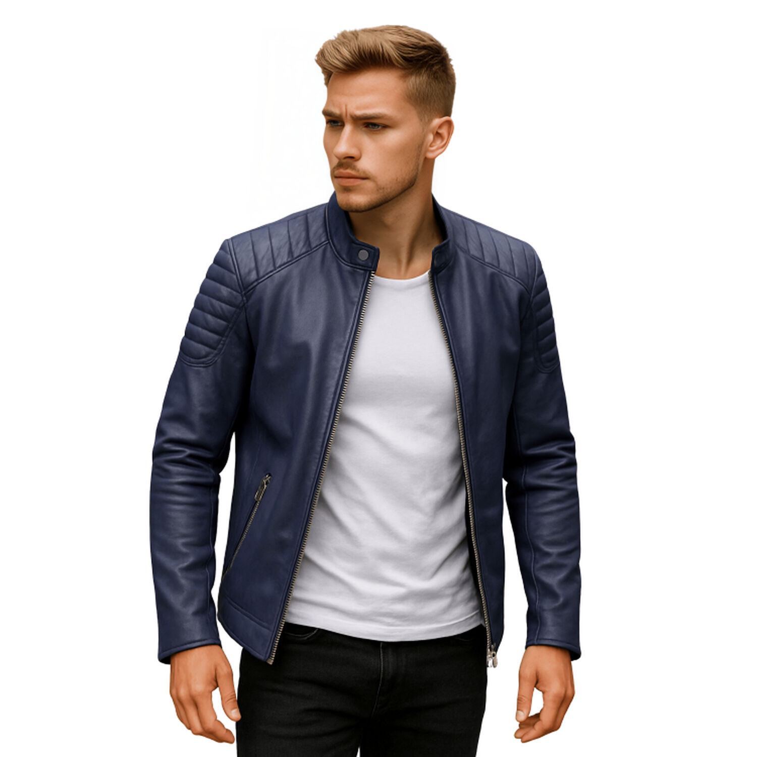 Chaqueta Ecocuero Soft Berlin Hombre image number 0.0