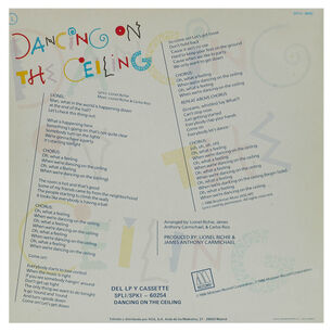 Lionel Richie - Dancing On The Ceiling | 12" Maxi Single Usado