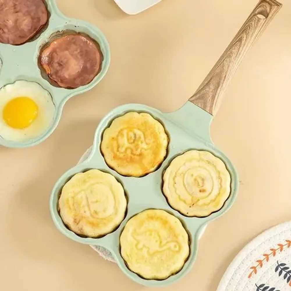 Sart&eacute;n Antiadherente Hyllis Para Mini Panqueques Huevos Animalitos 4 Divisiones image number 2.0