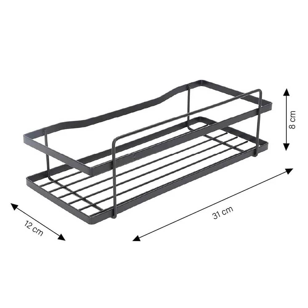 Set 2 Organizadores De Ducha Negro image number 2.0