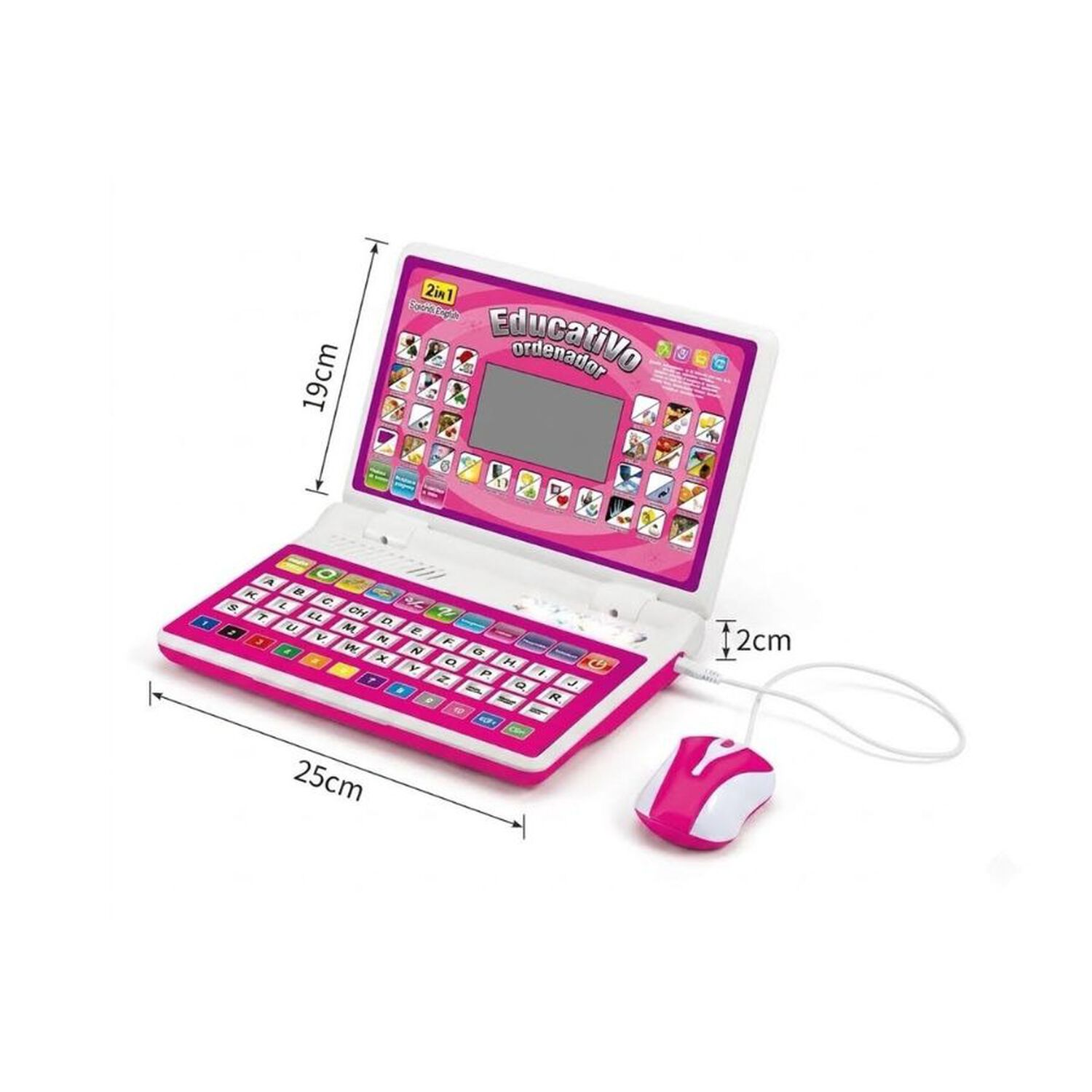 Computador Educativo Did&aacute;ctico 2 En 1 Biling&uuml;e Ni&ntilde;os image number 1.0