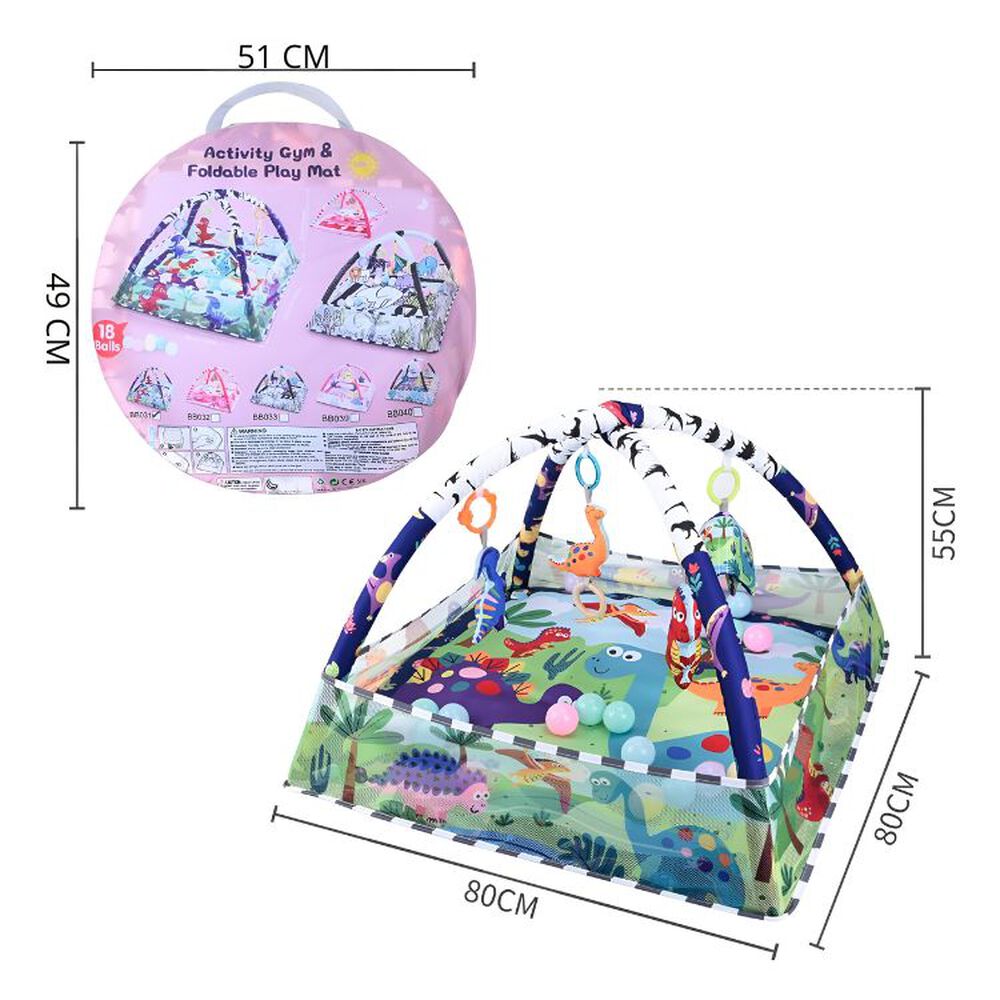 Gimnasio Interactivo Tapete Piscina Pelotas Para Bebe image number 3.0