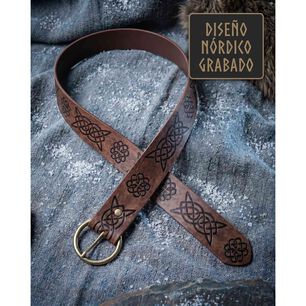 Cinturon Vikingo Medieval De Cuero Pu Accesorio Cosplay