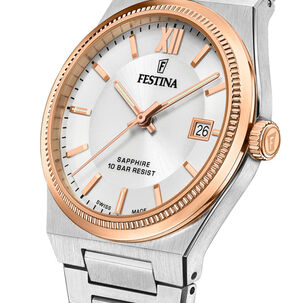 Reloj F20036/1 Festina Swiss Plateado Hombre My Swiss Time