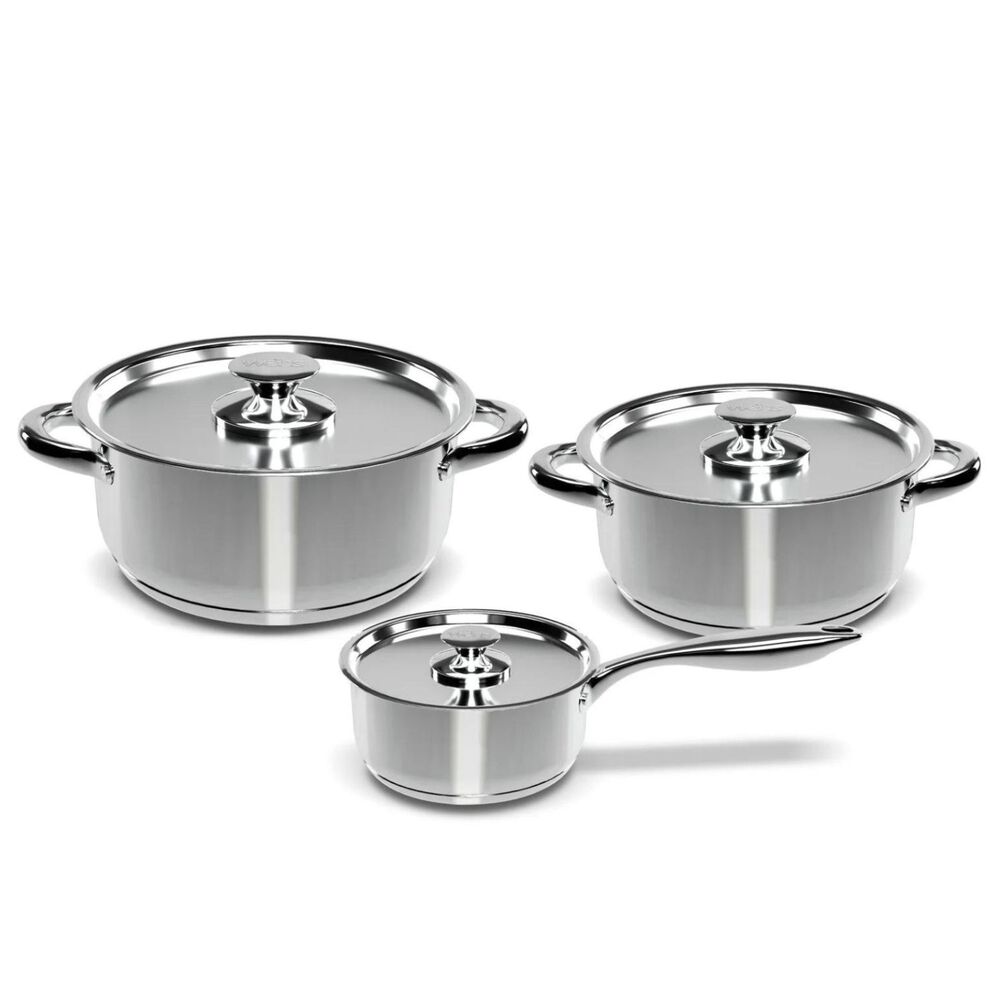 Set Bateria De Cocina 6 Piezas Acero Inoxidable 410-6ss Wens image number 0.0