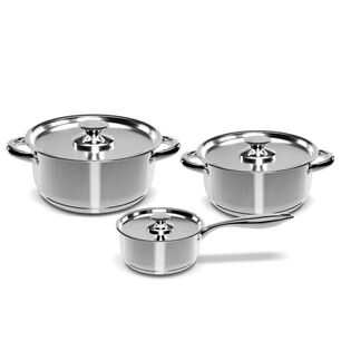 Set Bateria De Cocina 6 Piezas Acero Inoxidable 410-6ss Wens