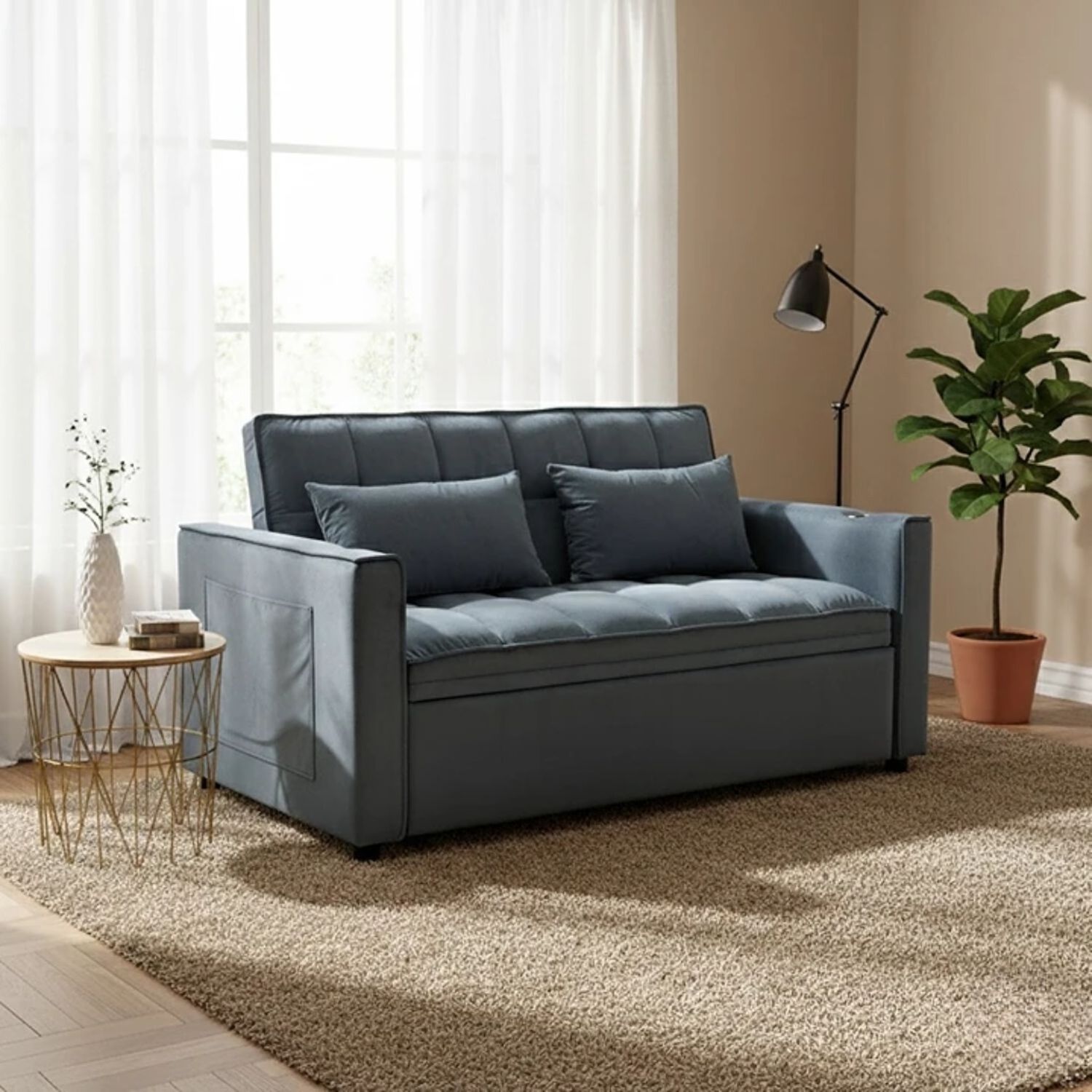 Sof&aacute; Cama 2 Cuerpos Moderno Dallas Kmp1 image number 0.0
