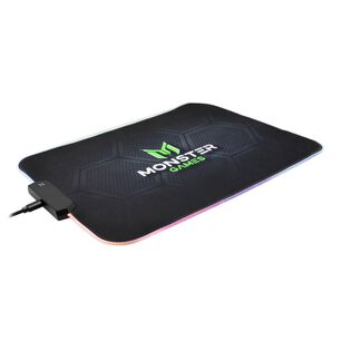 Mousepad Gamer Usb Rgb 35x25cm Negro Speed Monster Games