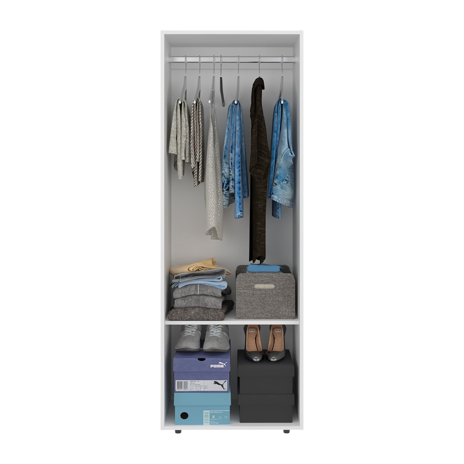 Closet 1 Colgador 2 Puertas 170x60x40,2 Cm image number 2.0