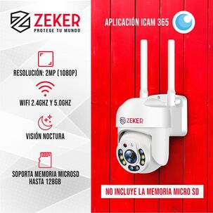 C&aacute;mara De Seguridad Wifi Exterior Impermeable Zeker 2mp 5g
