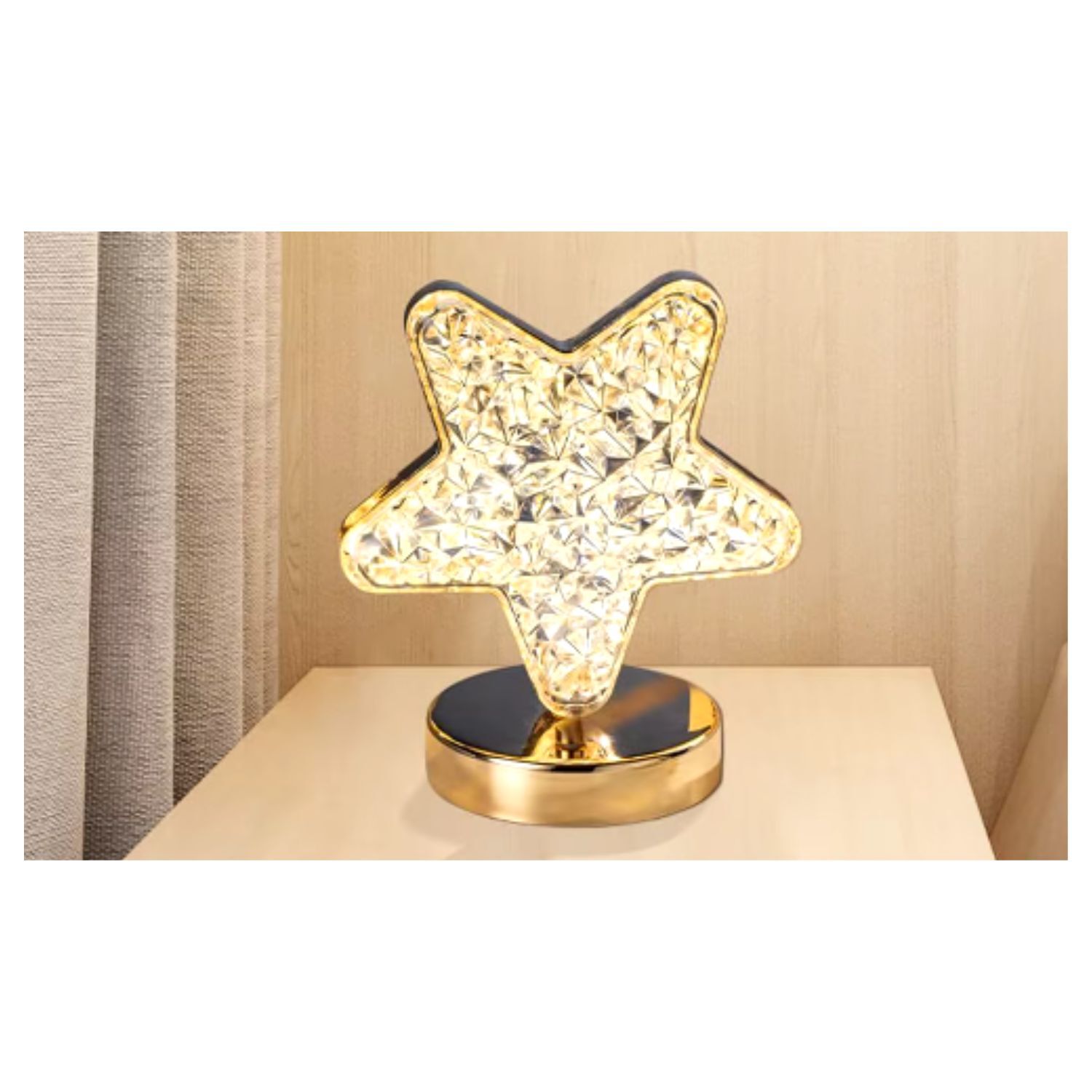 L&aacute;mpara Mesa Dise&ntilde;o Estrella Recargable Usb Decorativo image number 2.0