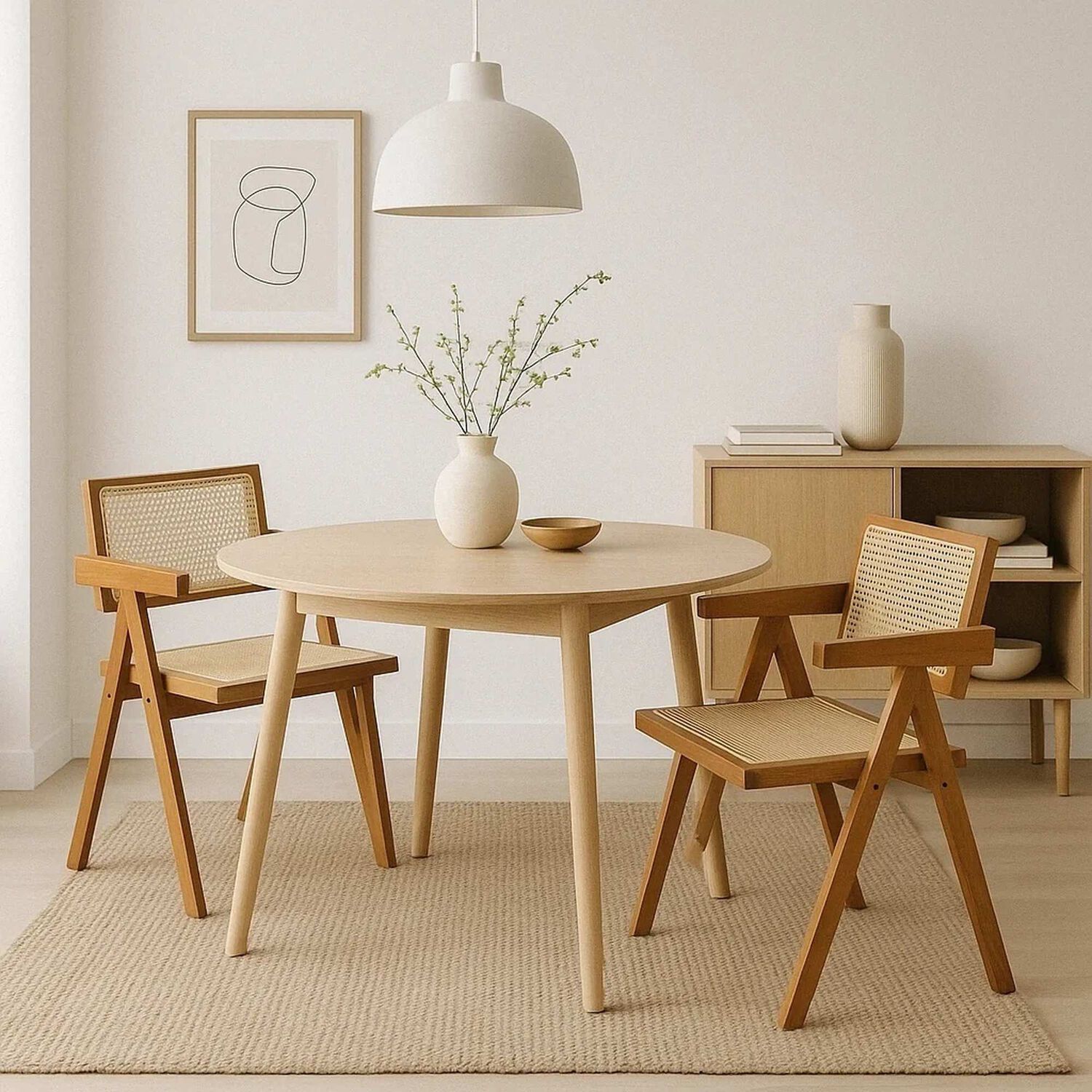 Silla Sitial Butaca Chandigarh Madera Rattan Natural image number 2.0