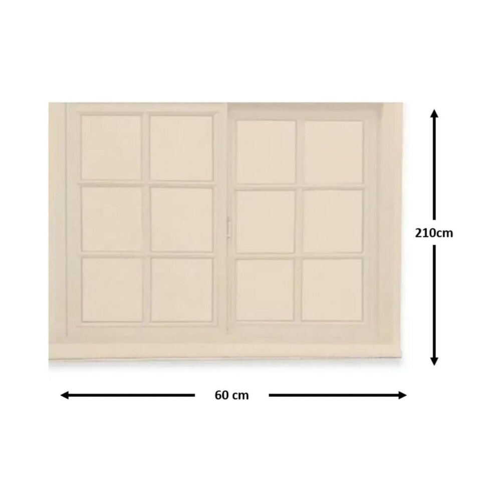 Cortina Roller Rustica Deluxe 60x200 Cm Beige image number 1.0