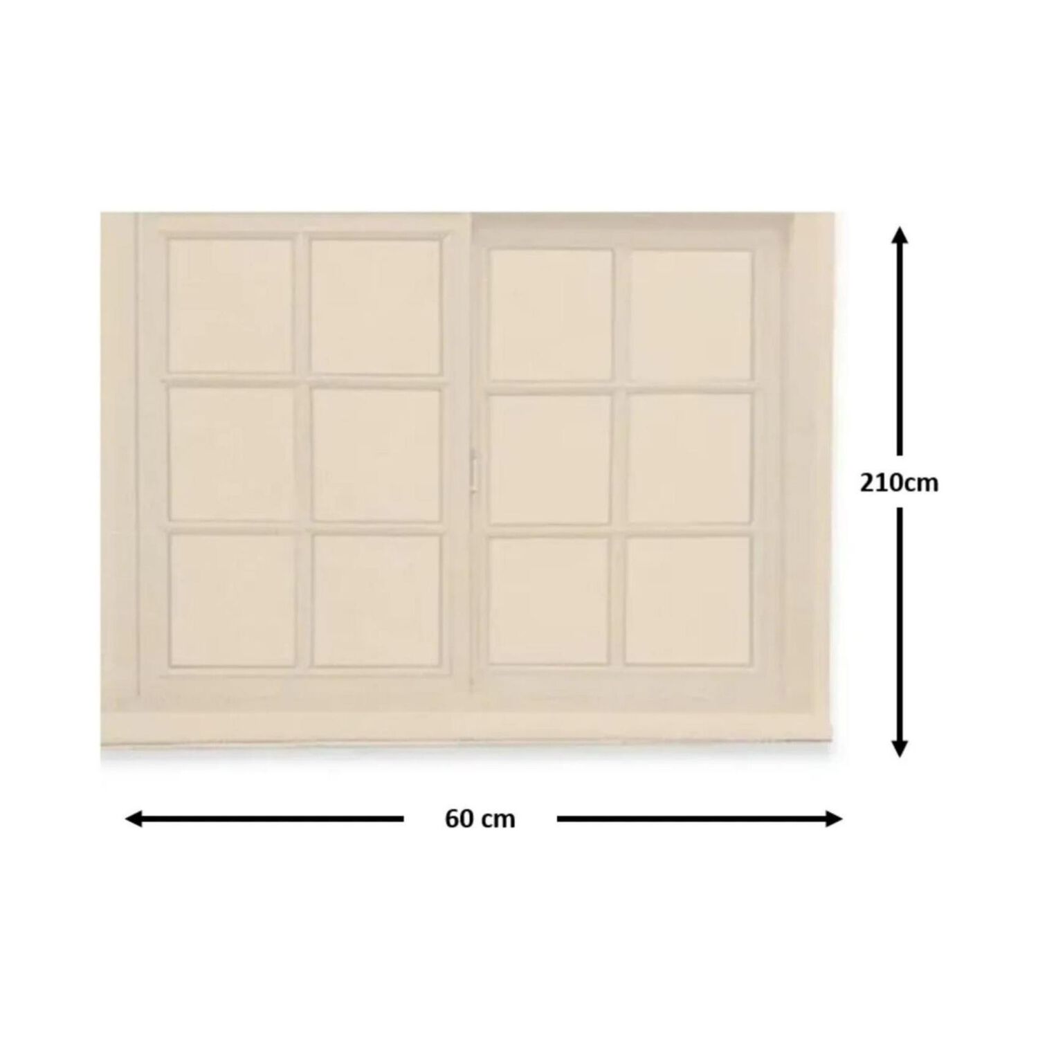 Cortina Roller Rustica Deluxe 60x200 Cm Beige image number 1.0