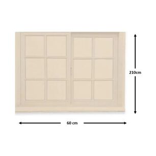 Cortina Roller Rustica Deluxe 60x200 Cm Beige