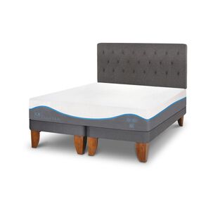 Cama Europea Cic Alaska / King / Base Dividida + Respaldo