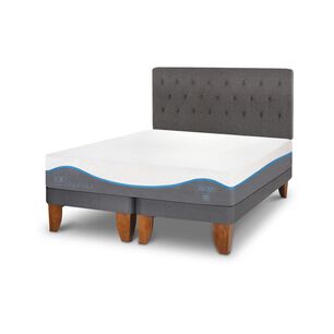 Cama Europea Cic Alaska / King / Base Dividida + Respaldo