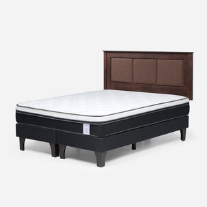 Cama Europea Rosen New Style 6 / King / Base Dividida + Respaldo