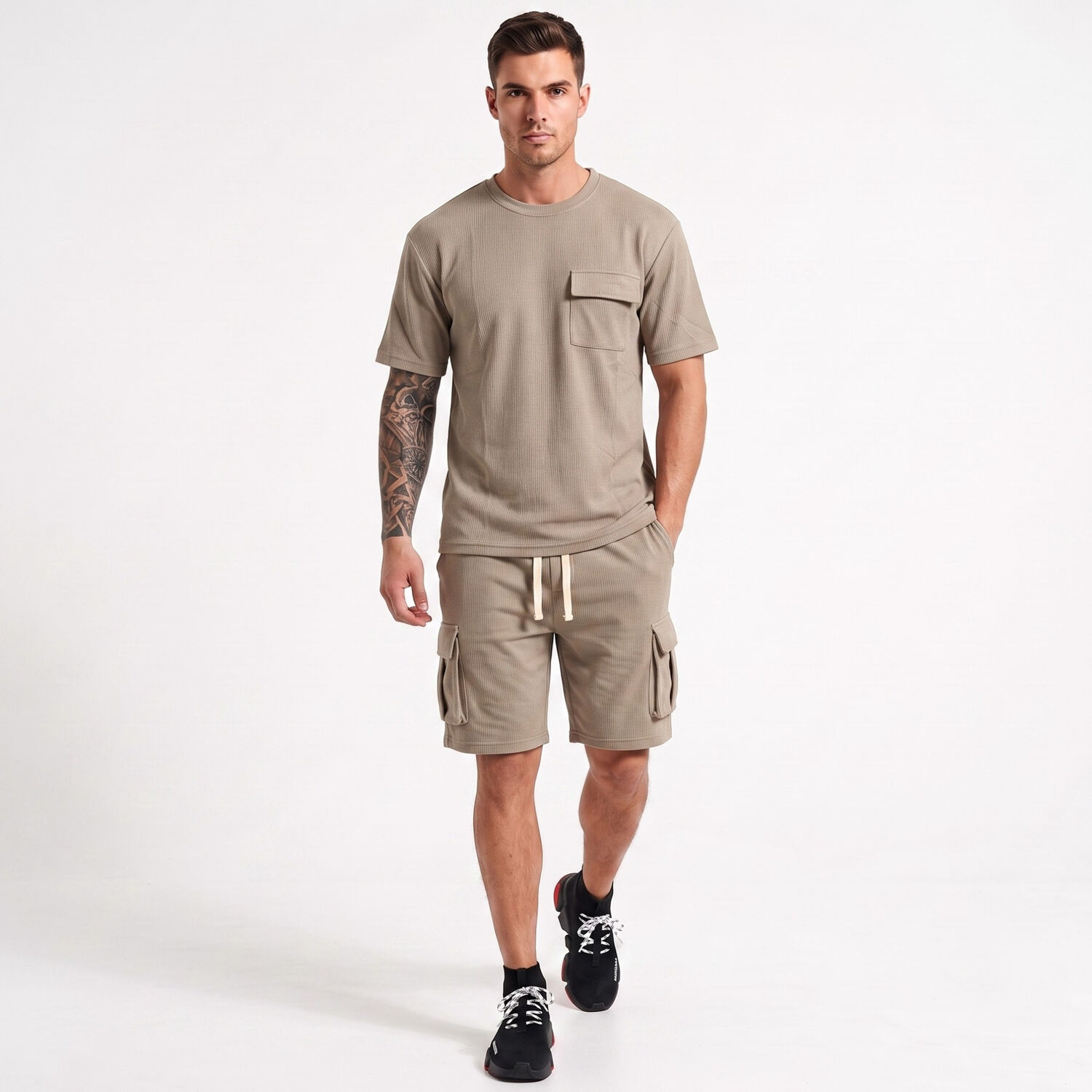 Conjunto Polo Y Short Verano Cargo Hombre image number 0.0