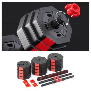 Set Mancuernas Barra Ajustables 20 Kg