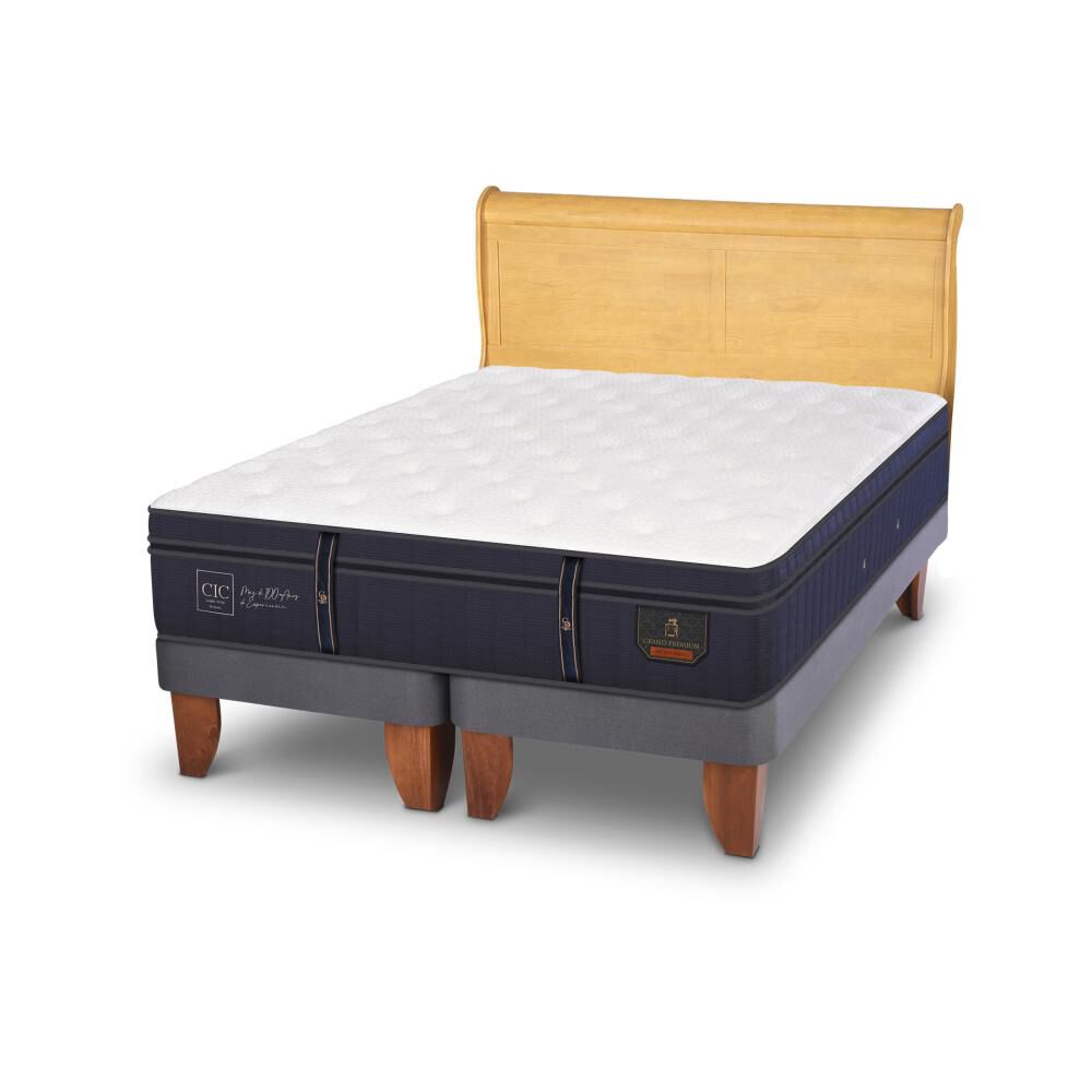 Cama Europea Cic Linea Premium / King / Base Dividida + Respaldo image number 1.0