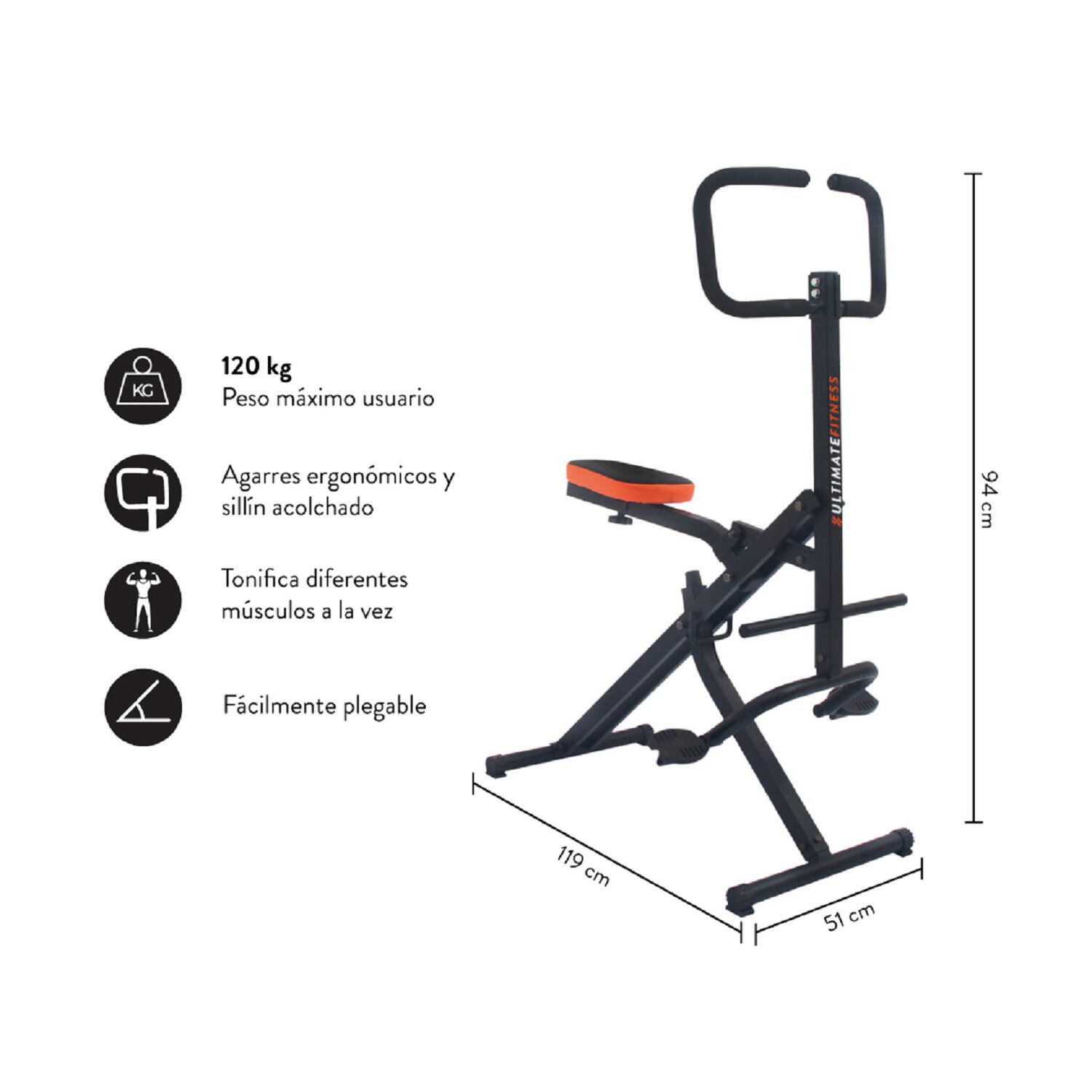 Maquina Abdominales Total Abs Crunch Ab Shaper image number 1.0