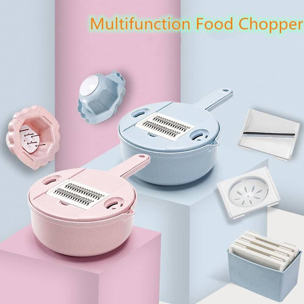 Picador Rallador Cortador Multiuso Frutas Verduras Vegetales Rosa image number 3.0