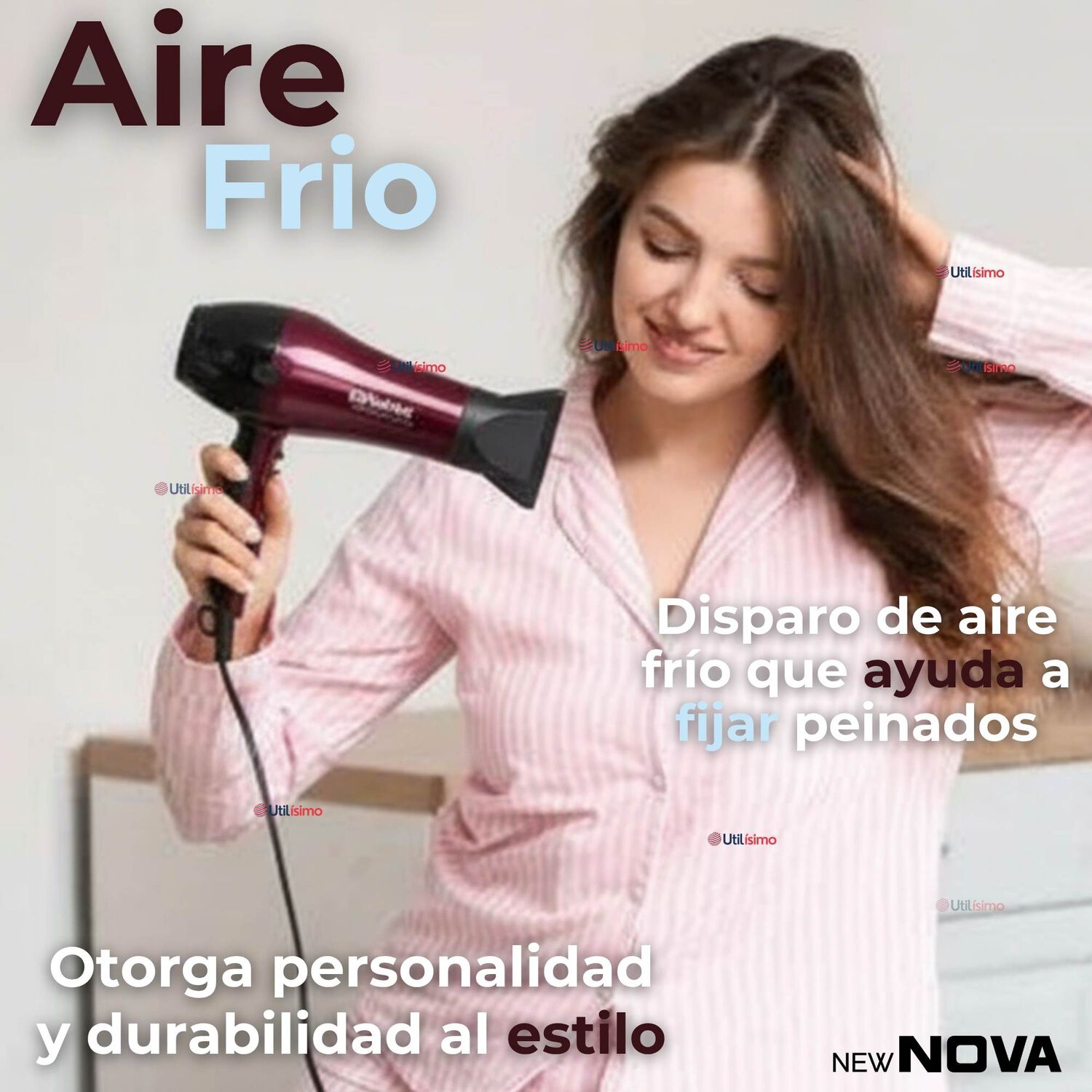 Secador De Pelo Alta Potencia Profesional 5000w Cabello Peluquer&iacute;a Rojo image number 8.0