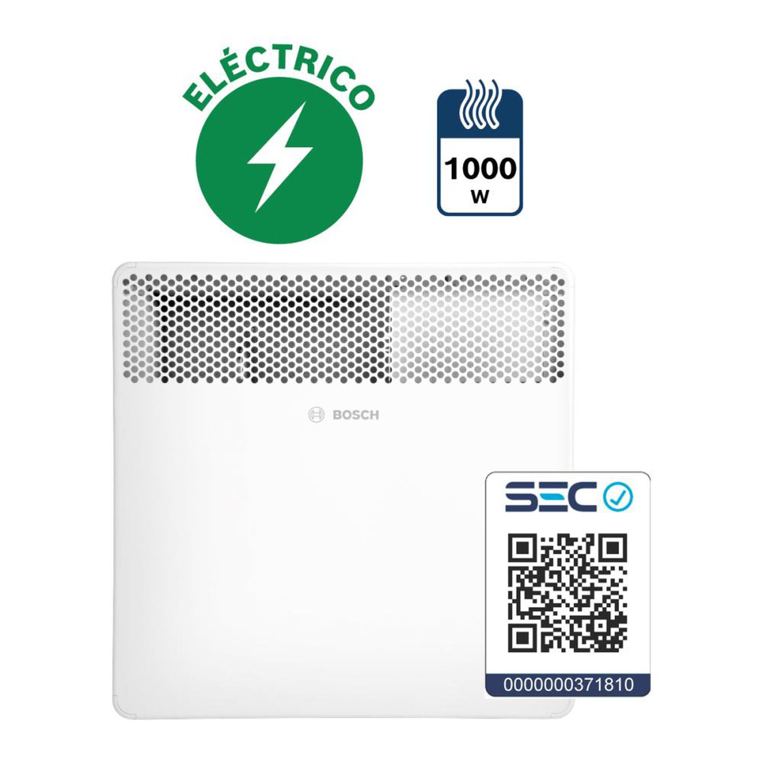 Convector El&eacute;ctrico Bosch 1000 W image number 1.0