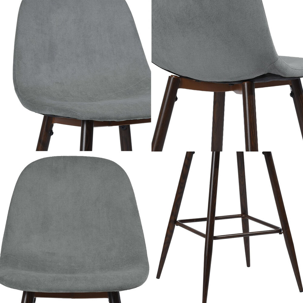 Pack 2 Pisos De Bar Con Patas De Metal Gris image number 4.0
