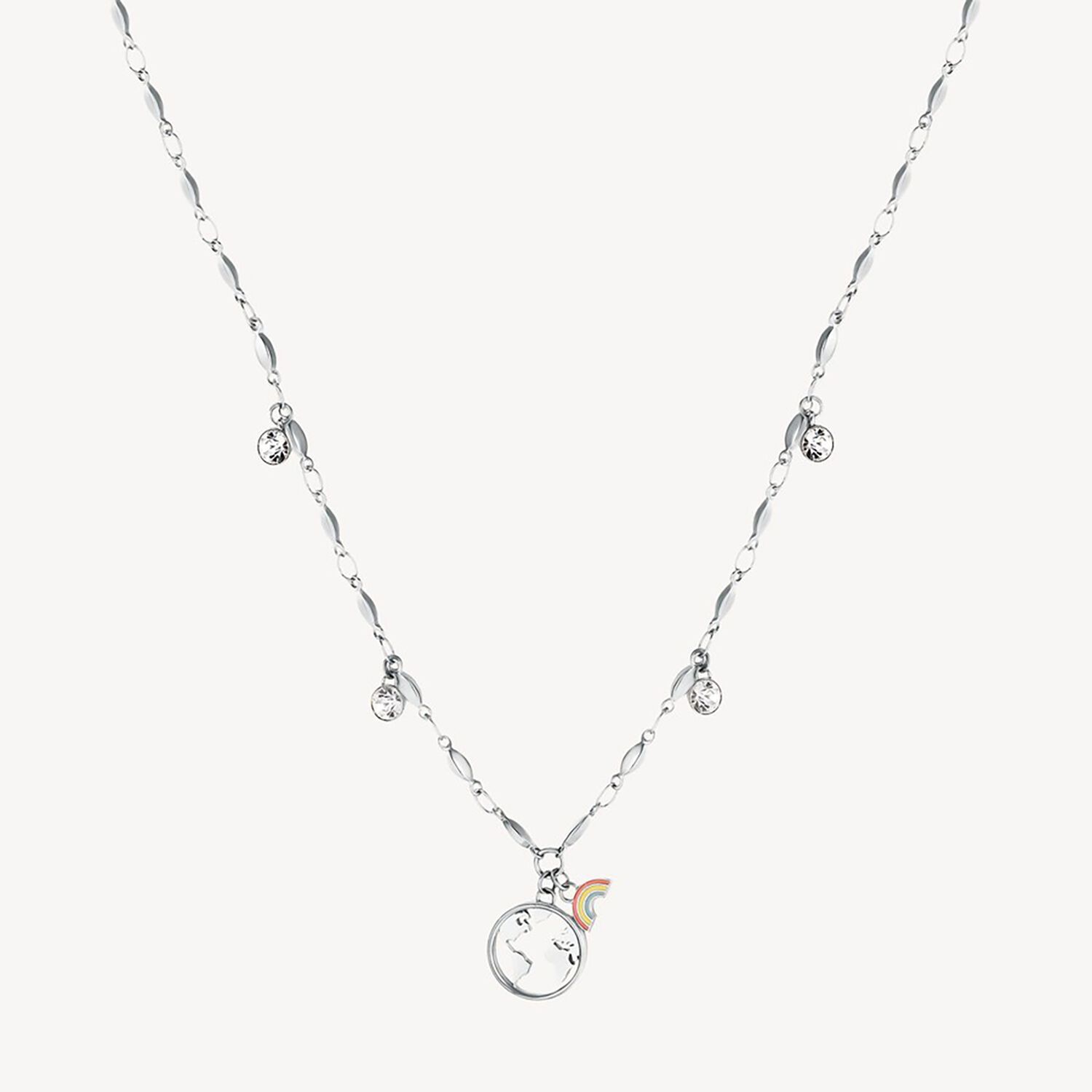 Collar Brosway Bhkn062 Plateado Mujer image number 0.0