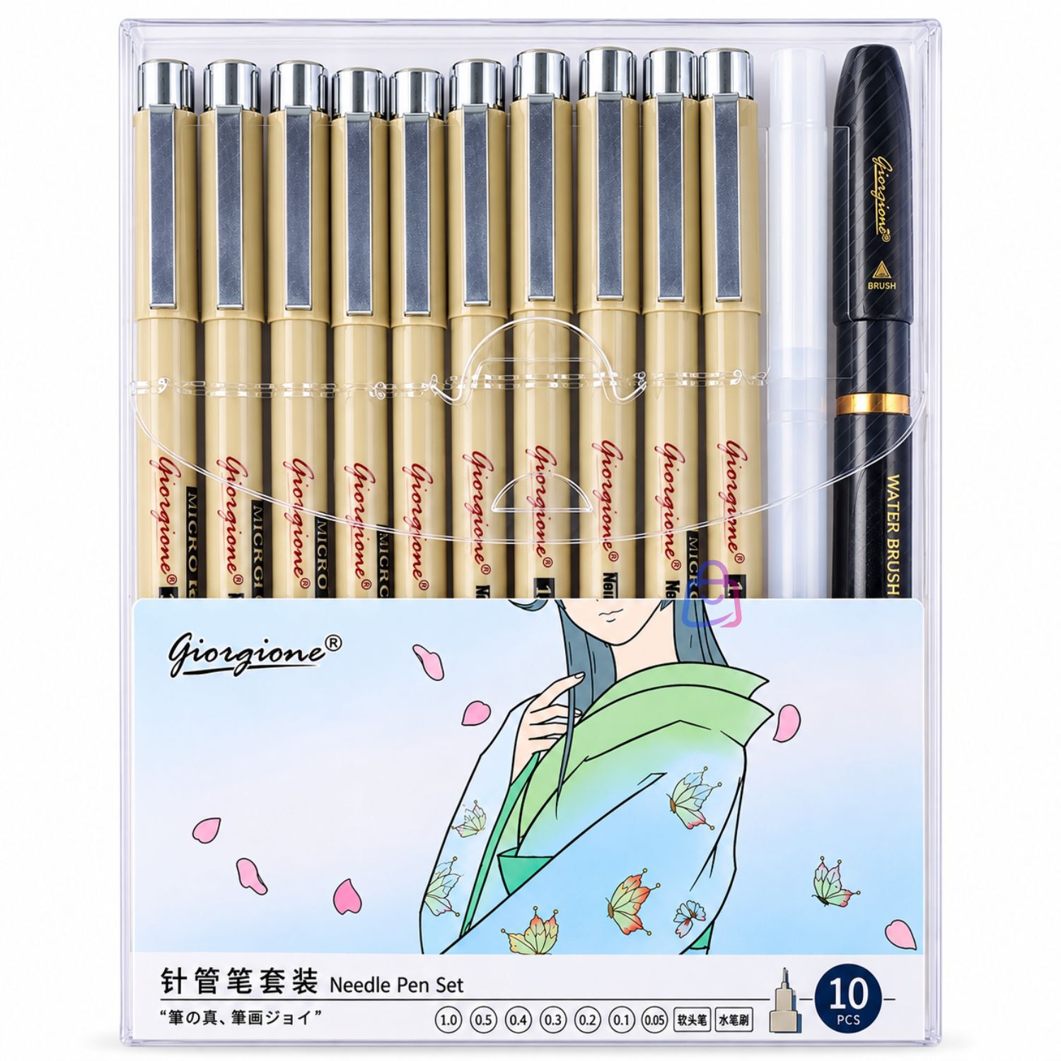 Set Estil&oacute;grafos Zg010 10 Piezas Dibujo Y Brush - Ps image number 3.0