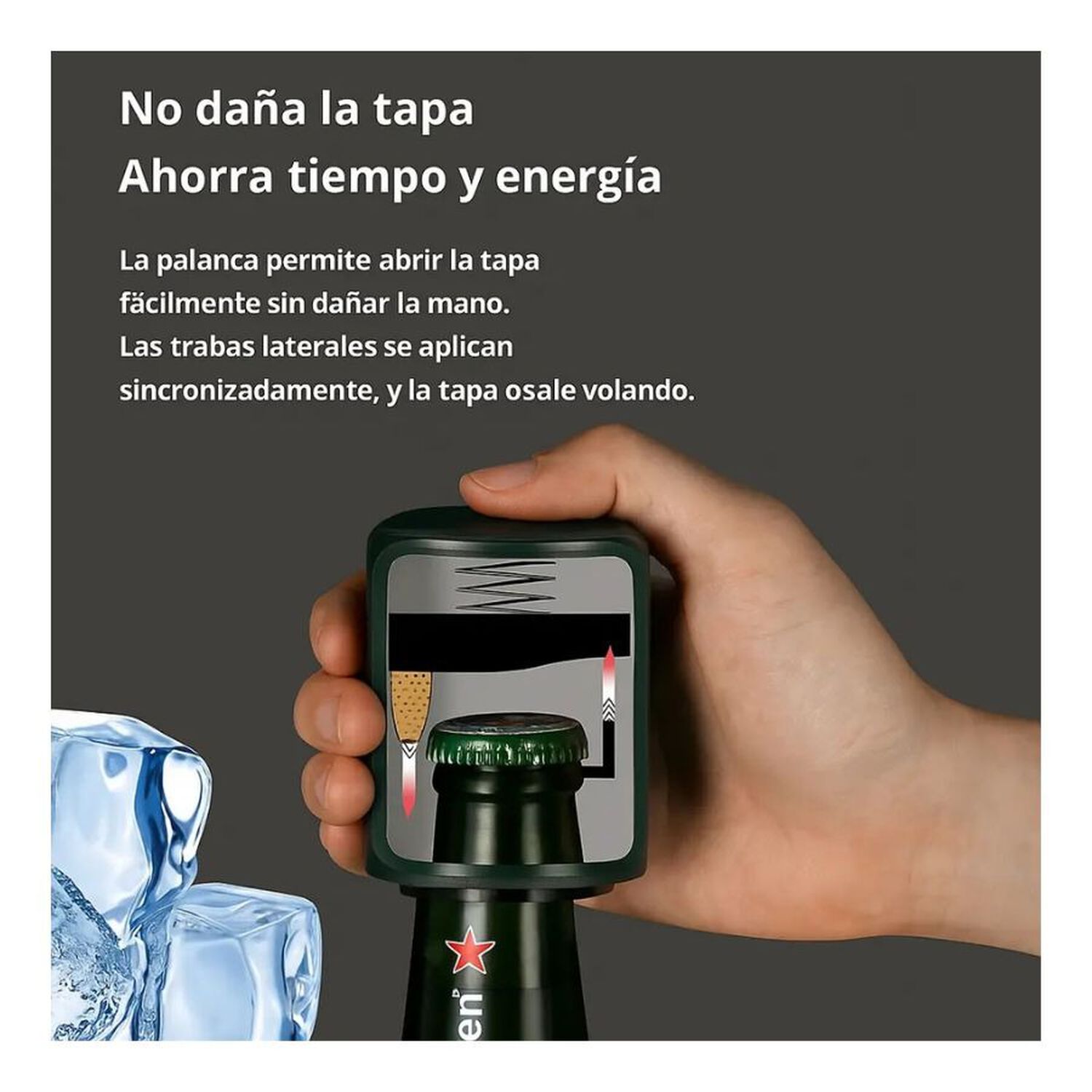Destapador De Cerveza Automatico Abridor Magnetico Botellas image number 4.0