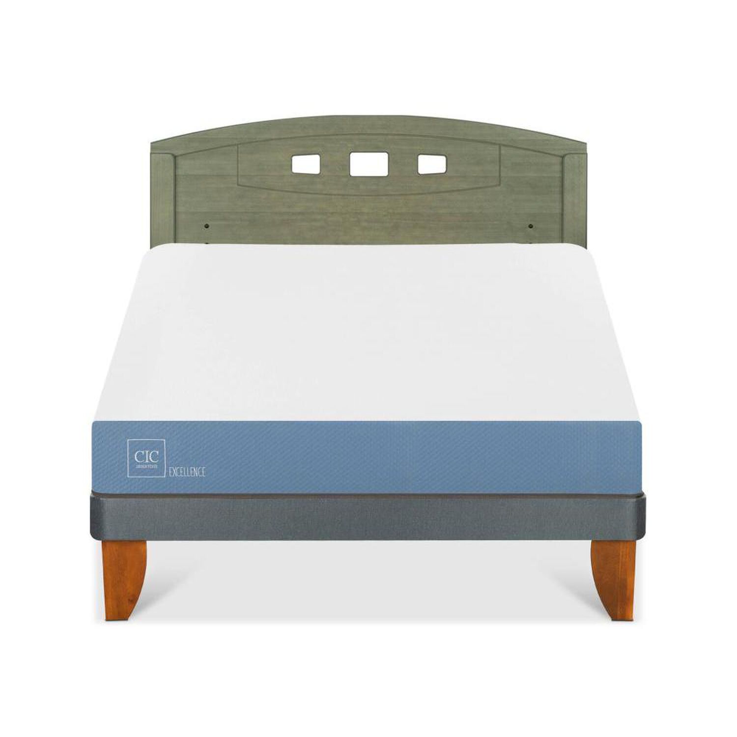 Cama Europea Cic Excellence / 2 Plazas / Base Normal + Respaldo image number 0.0