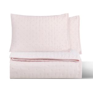 Cubrecama Quilt Reversible Super King 270 X 260 Cm Color Rosa Delux Collection Martin&eacute;
