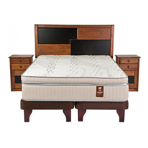 Cama Europea Flex M&aacute;ximo Cobre / King / Base Dividida + Set De Maderas