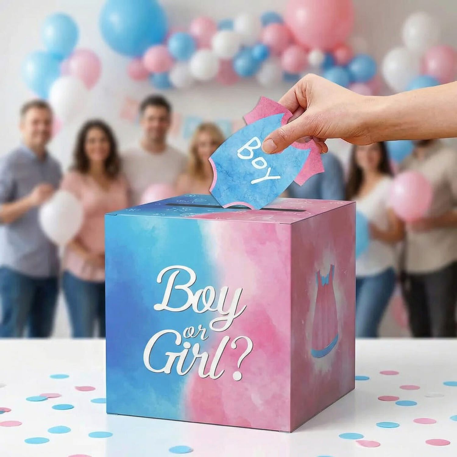 Caja Para Revelar G&eacute;nero Juegos De Votaci&oacute;n Baby Shower image number 0.0