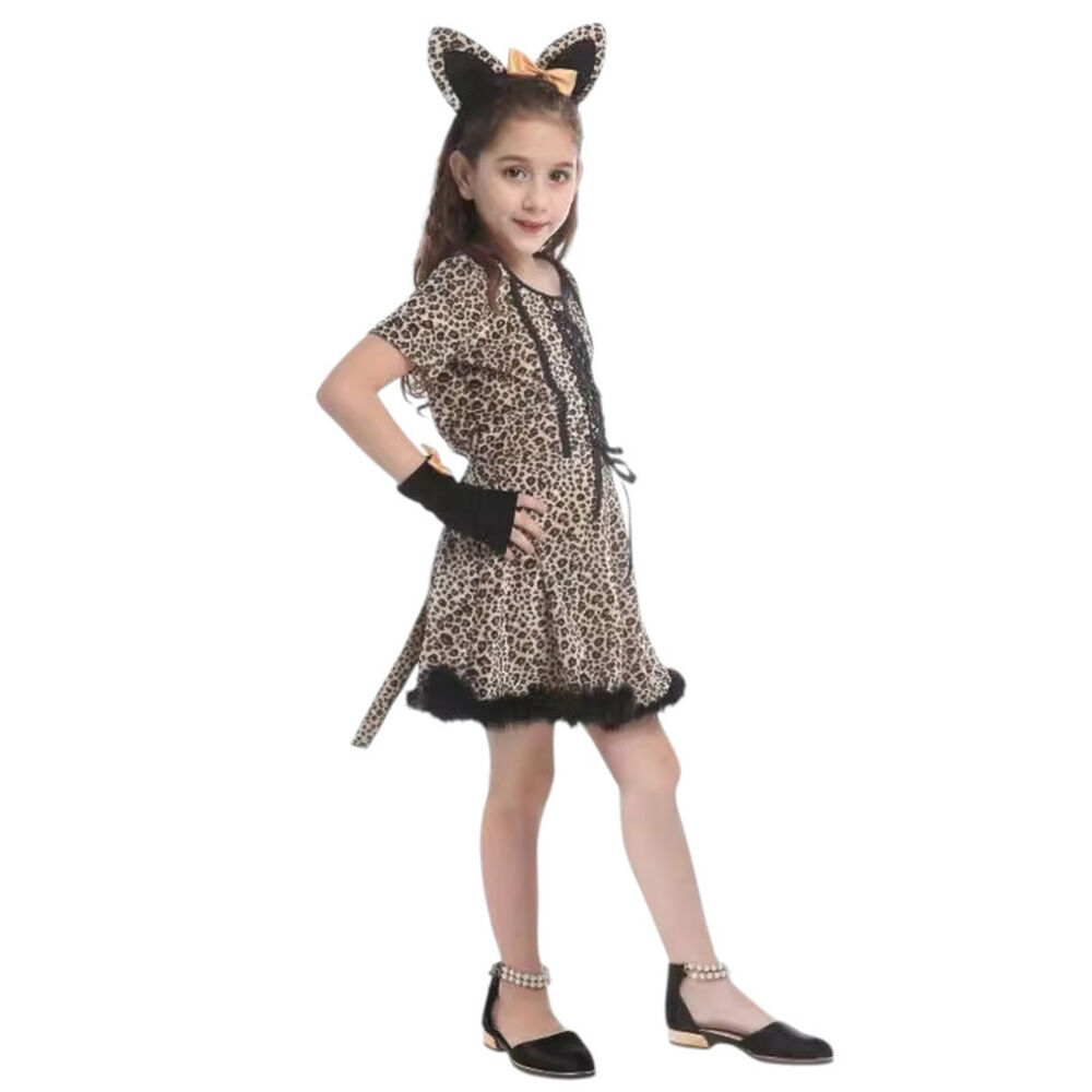 Disfraz Infantil Gato Vestido Niña image number 1.0