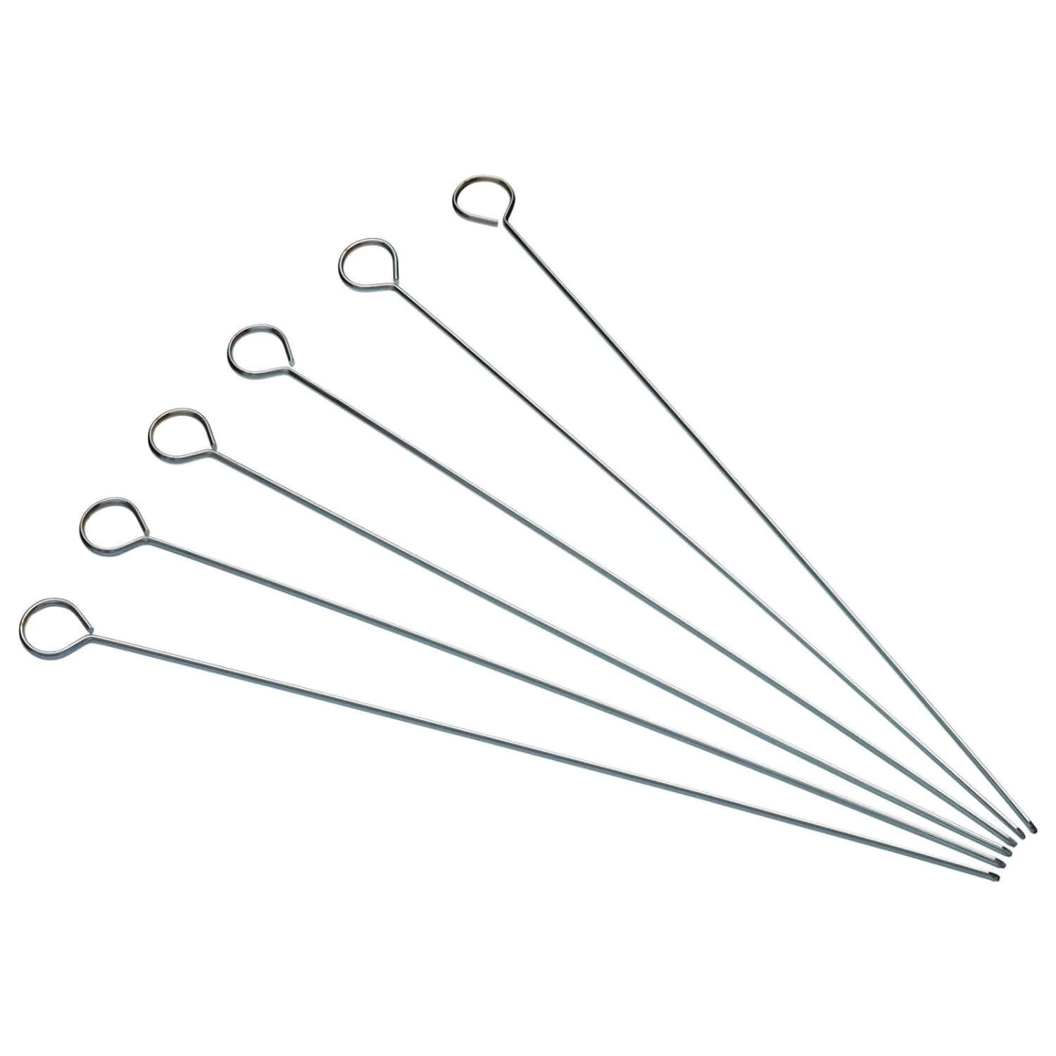 Set 6 Brochetas Metal 30cm Para Horno O Parrilla image number 1.0
